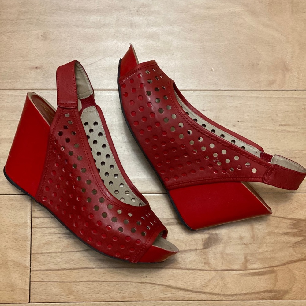Red Hot Kenneth Cole Wedge Sandal